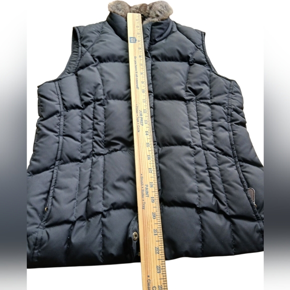 Eddie BauerWomen's Size X Small Navy Goose  Puffer Vest - Picture 7 of 9